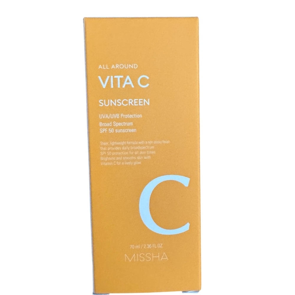 Missha All Around Vita C Sunscreen Broad Spectrum SPF 50 (Korean Beauty) 70ml